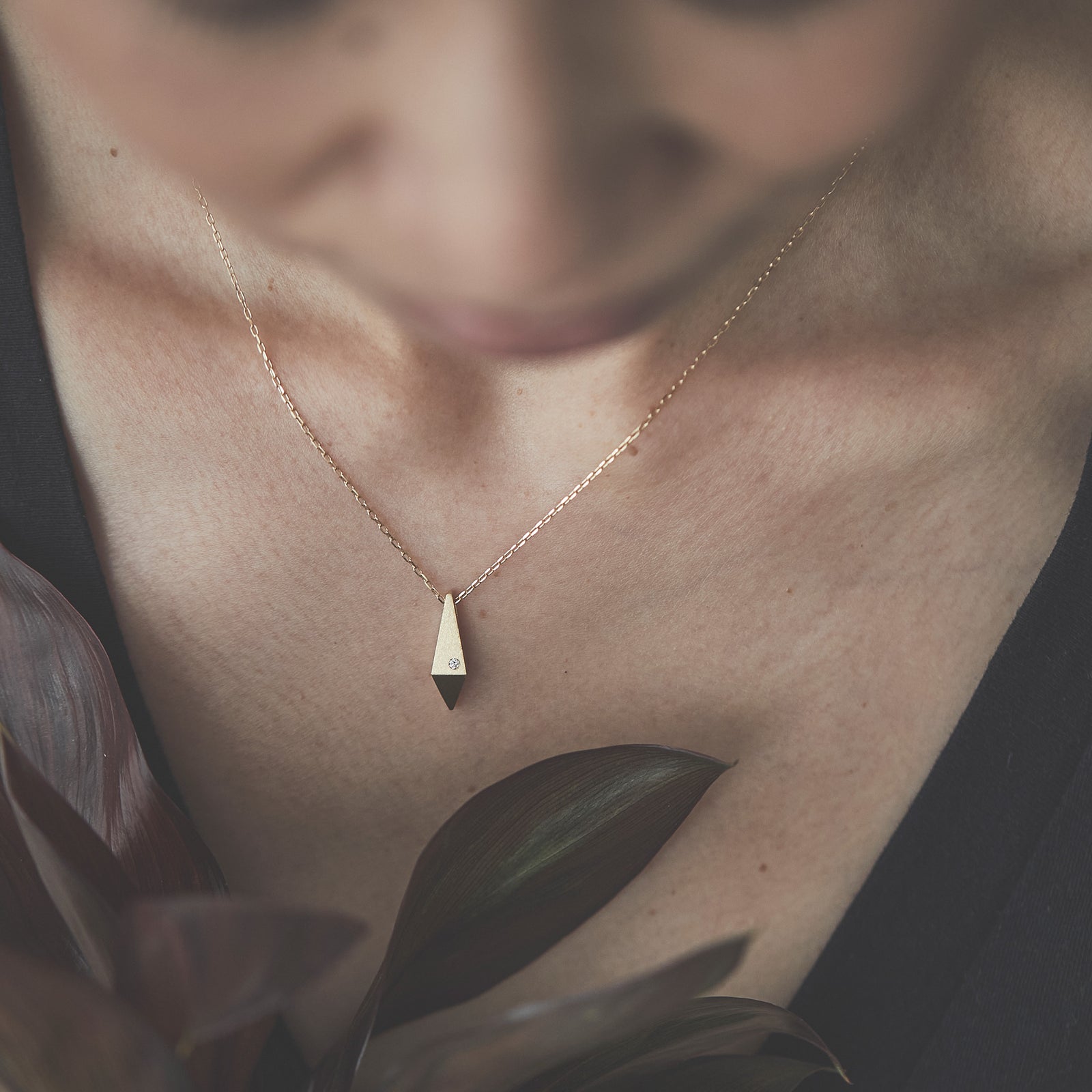 K14 ダイヤモンド ネックレス